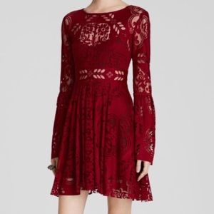 Free People lace lovers folk song dress